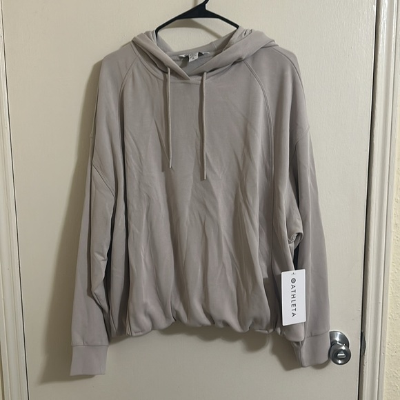NWT Athleta Seasoft Bubble Hem Hoodie XL - Picture 4 of 4